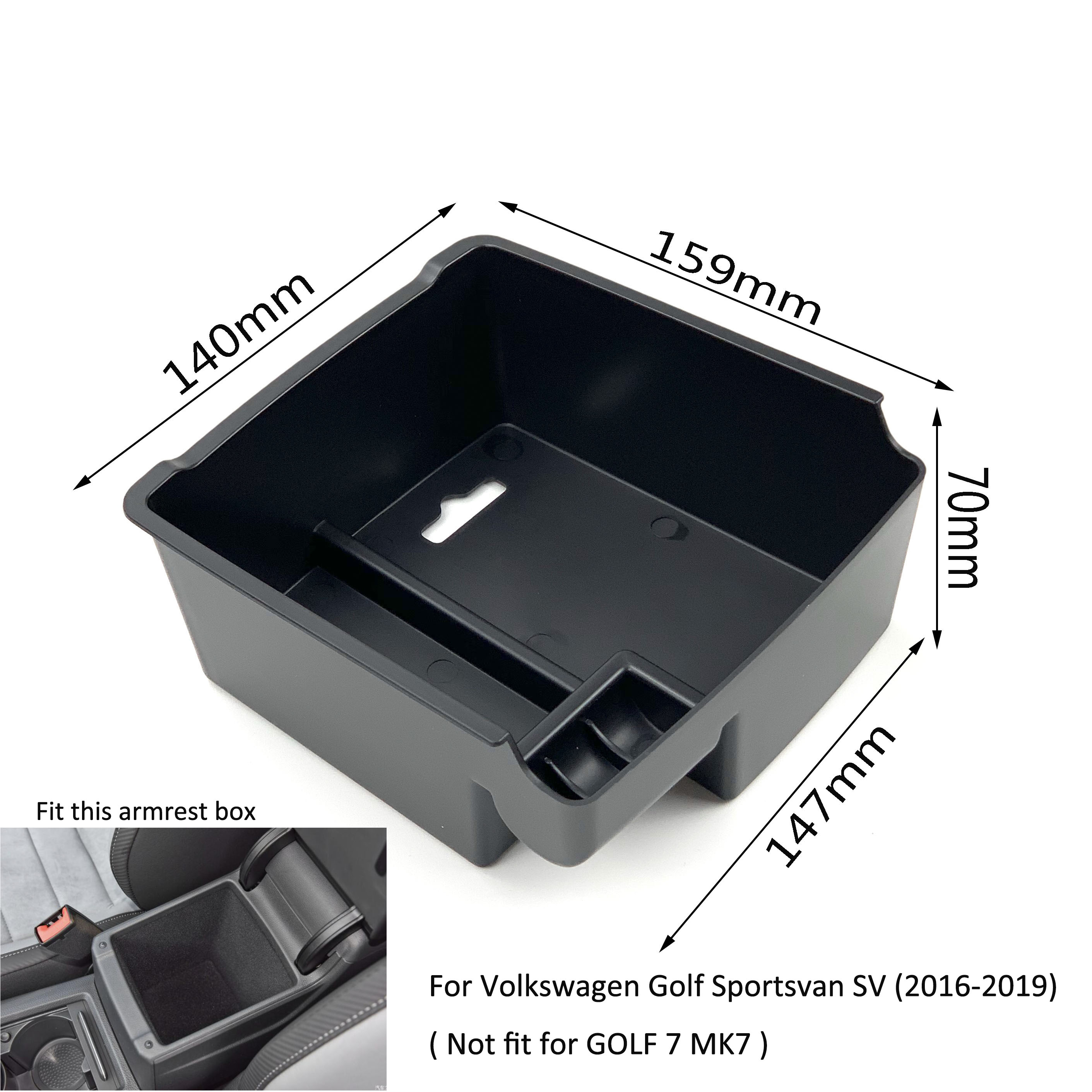 Armrest Storage Box For Volksw – обзор и цена Golf Glove Cadet