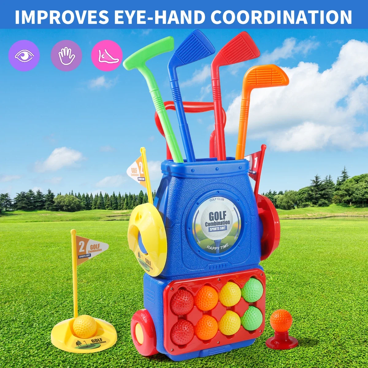 Upgraded Kids Golf Cart Toy wi – обзор и цена Golf Equipment For Kids