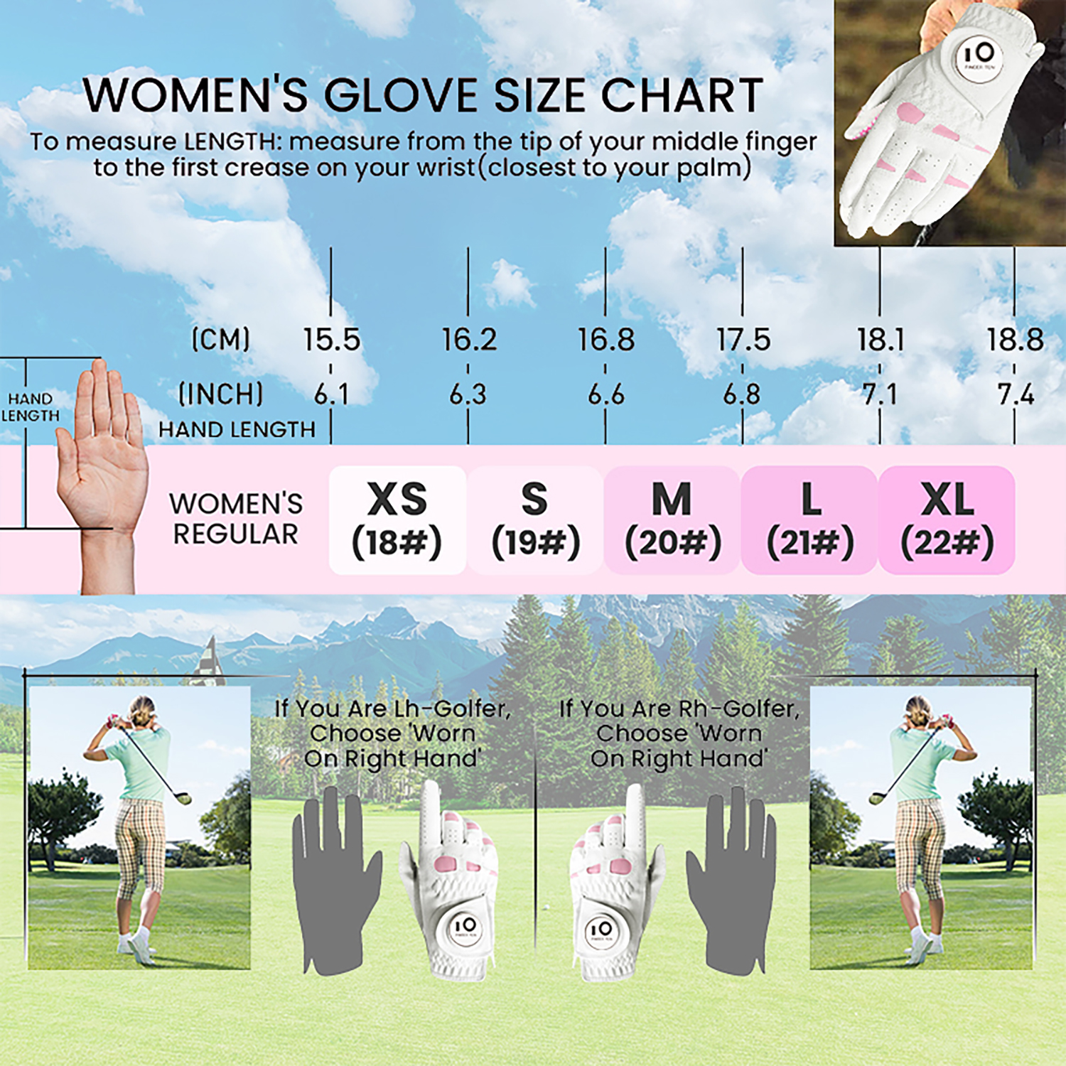 6 Pcs Rain Grip All Weather Wo – обзор и цена Golf Glove Cadet