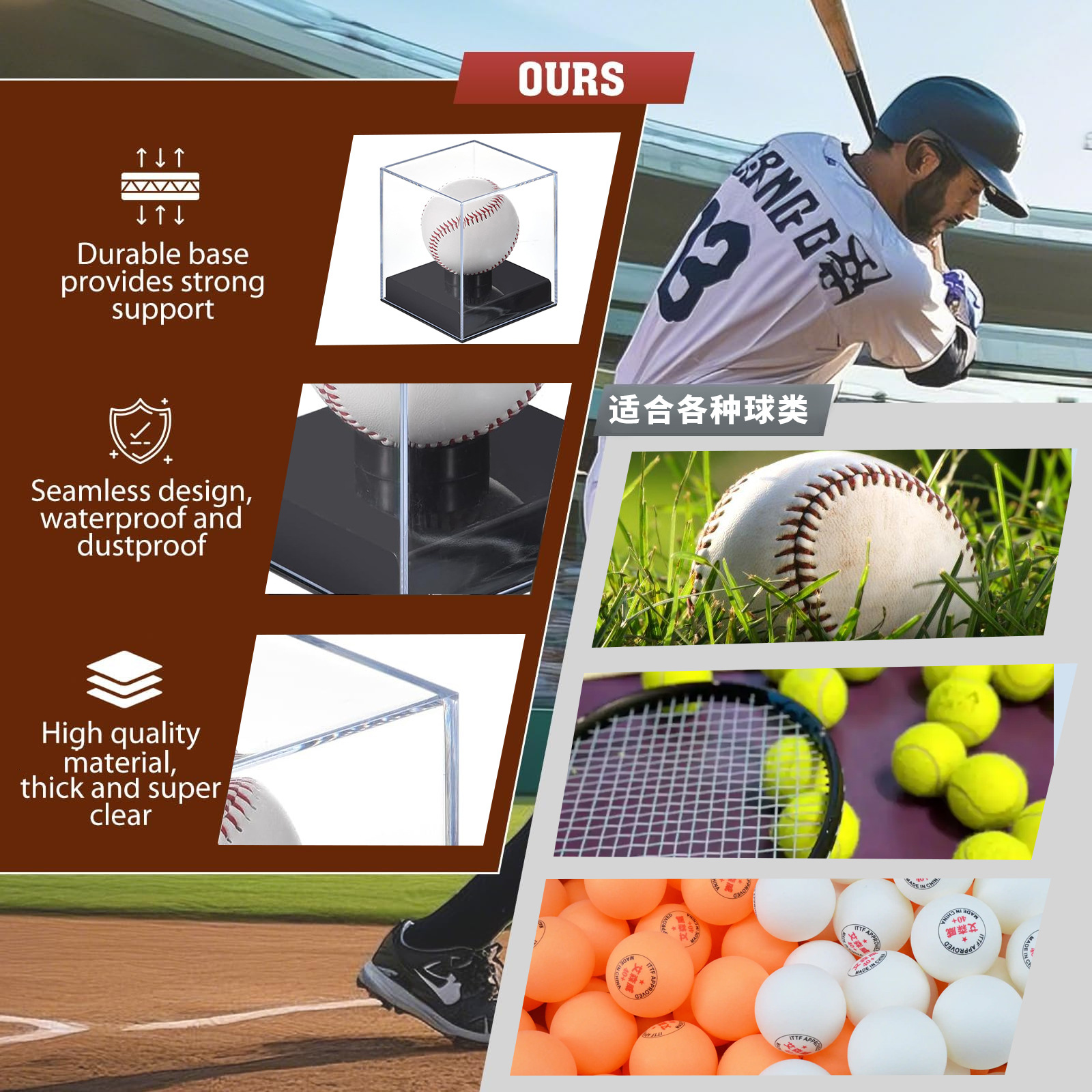 Quality Acrylic Baseball Box D – обзор и цена Golf Ball Premium