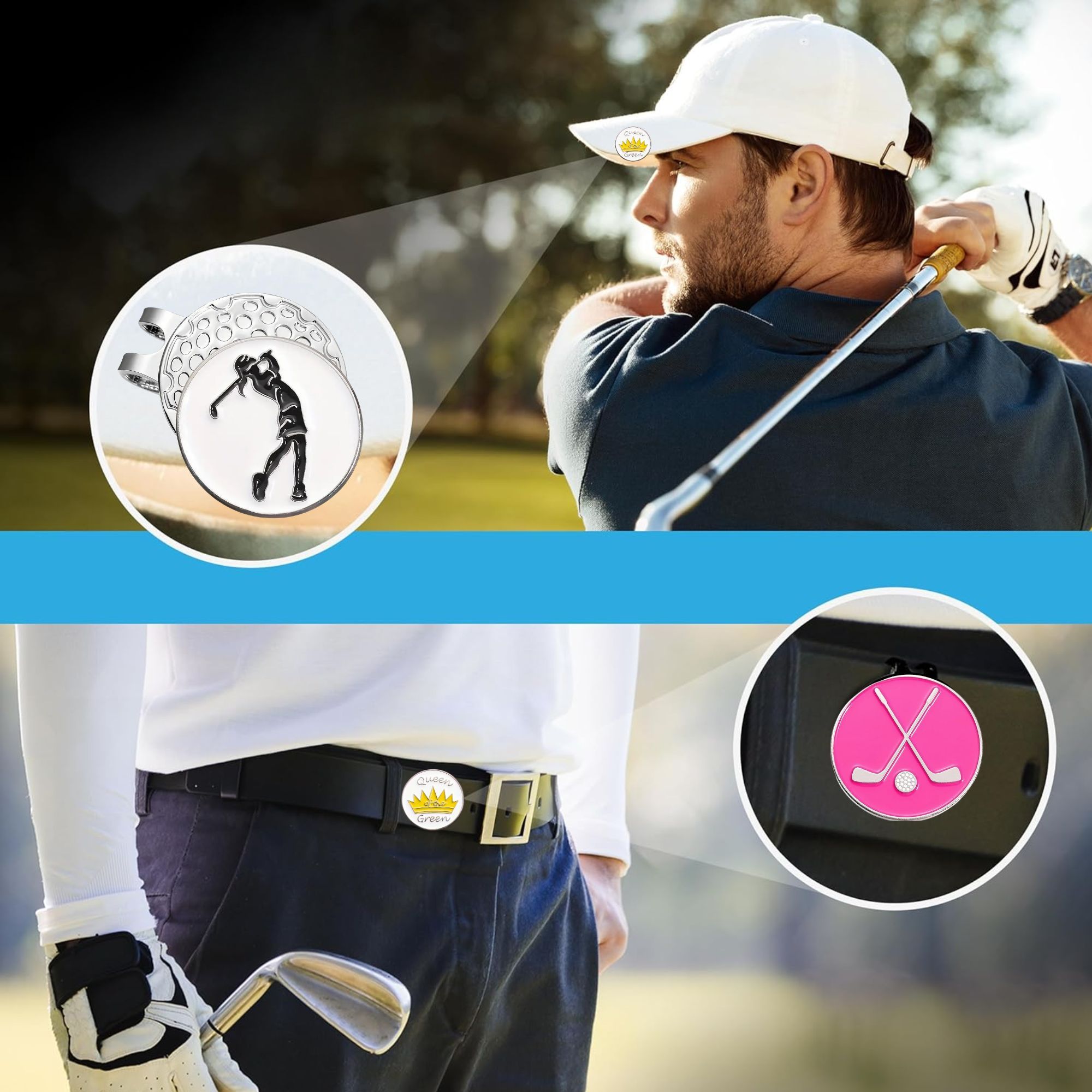 3 pack Golf Hat Clip with Magn – обзор и цена Golf Ball Premium